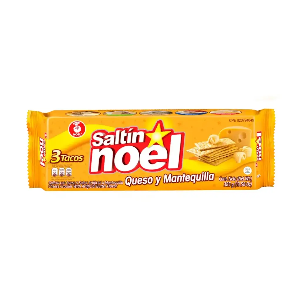 GALLETA SALTIN NOEL 338 gr 3 TACOS MANTEQUILLA