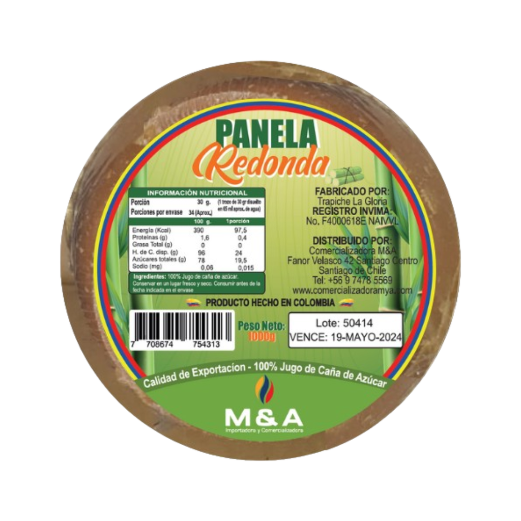 PANELA PASTUSA REDONDA 1000 gr