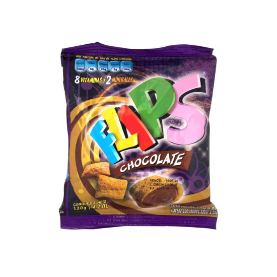 FLIPS CHOCOLATE Unidad x 120 gr