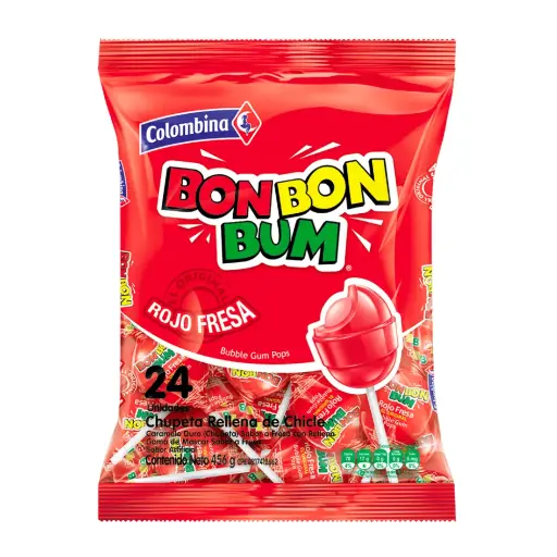 [4340005] BON BON BUM FRESA BOLSA 24U 456G
